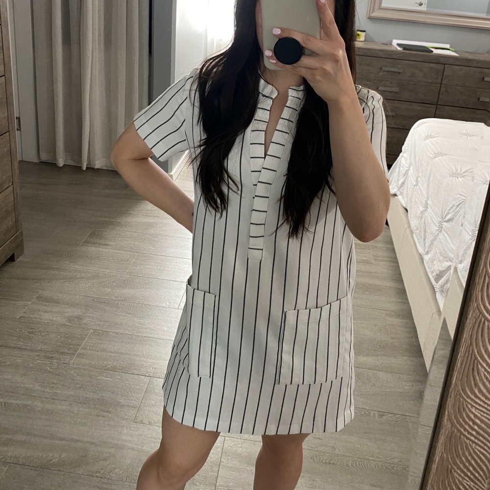 Forever 21 striped shift dress XS